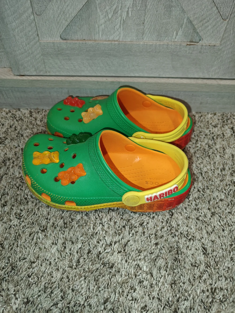 Crocs Kids' Haribo Gummy Bears Classic Clogs Green Size 12c